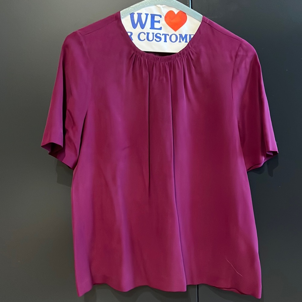 Madewell Silk T-Shirt - Size S